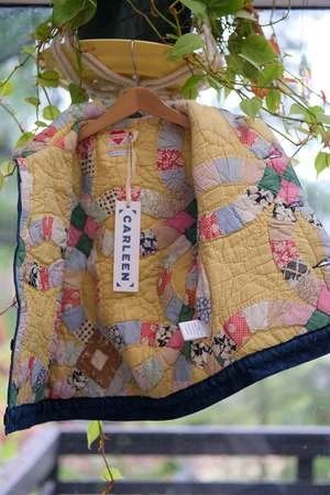 Clare V.KIDS Clare V. Quilt-lined Classic Vest - Sunny Side - Image 4