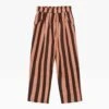 Weekend House KidsKIDS Stripes Kid's Linen Pant - Brown/Pink Stripe