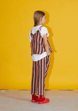 Weekend House KidsKIDS Stripes Kid's Linen Pant - Brown/Pink Stripe - Image 9