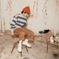 Main Storykids Unisex Main Story Barrel Pant - Walnut