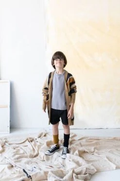 Main Storykids Unisex Main Story Denim Short - Black