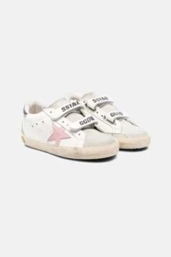 Golden GooseKid's Old School Sneakers - White/Orchid Pink