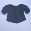 Devon's DrawerKids Devon's Drawer Puffed Sleeve Peasant Blouse - Navy