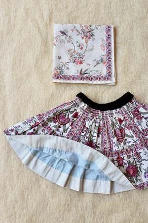 BonjourKids Bonjour Skirt & Scarf - Provence Flower - Image 6