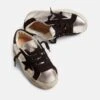 Golden GooseKid's Super Star Sneakers - Silver/Black Star