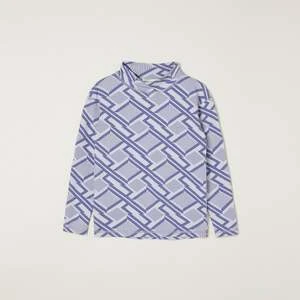 Main StoryKids Main Story Turtleneck Top - Dapple Grey Geo