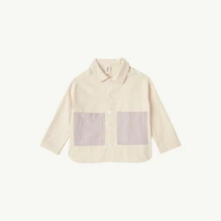 Summer & StormKids Summer & Storm Work Pocket Jacket - Natural/Soft Lilac