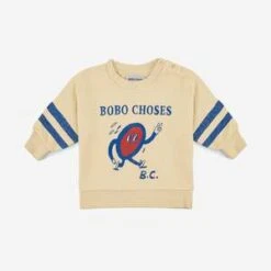 Bobo ChosesKids Bobo Choses Walking Clock Baby Sweatshirt - Beige