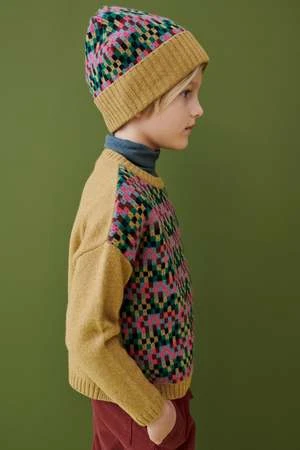 CaramelKids Caramel JETER HAT - SAND FAIRISLE - Image 2