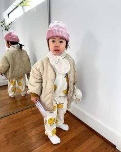 Korean AssemblyKids Korean Assembly Quilted Jacket - Beige