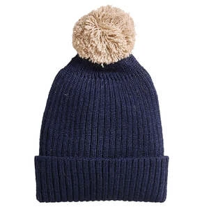 OeufKids Oeuf Pompom Beanie - Indigo Blue