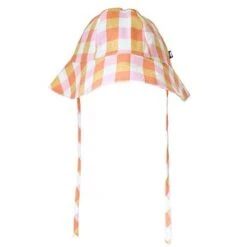 Oeuf NYCKids Oeuf Sun Hat - Papaya Orange Gingham