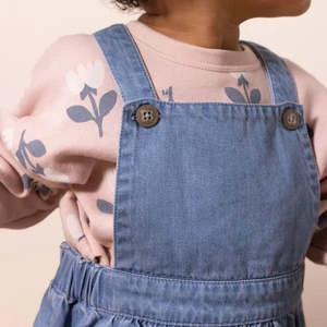 Petit BateauKids Petit Bateau Baby Sweatshirt Saline Pink With Flower Print - Multi - Image 4