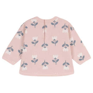Petit BateauKids Petit Bateau Baby Sweatshirt Saline Pink With Flower Print - Multi - Image 5
