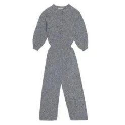 The New SocietyKids The New Society Maia Knit Jumpsuit - Grey Melange