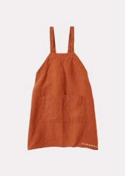 Caramelkids Caramel CHILD LINEN APRON - BURNT ORANGE