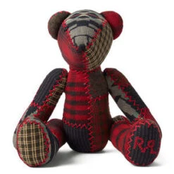 RRLKIDS RRL Limited Edition Patchwork Bear - Red Multi