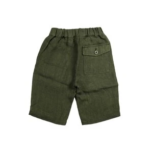 Arch & Linekids Unisex Arch & Line Linen Short - Olive Green