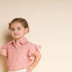 Beet Worldkids Beet World Lola Top - Pink Polka Dot