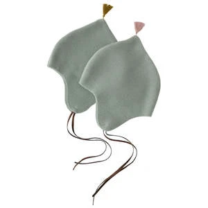 MakiéKids Maki Baby Fleece Bonnet - Sage Green