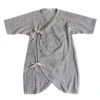 MakiéKids Maki Baby Rounded Terry Hadagi Romper - Grey