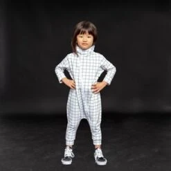 Bash + SassKids Bash + Sass Maverick Romper - Black/White Grid