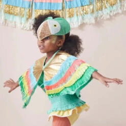 Meri-Meri Meri MeriKids Meri Meri Parrot Fringed Cape Dress Up Kit - Multicolour