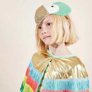 Meri-Meri Meri MeriKids Meri Meri Parrot Fringed Cape Dress Up Kit - Multicolour - Image 3