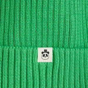 Mini RodiniKids Mini Rodini Baby And Child Pompom Hat - Green - Image 2