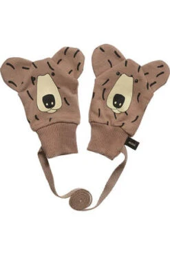 Mini RodiniKids Mini Rodini Bear Glove - Brown