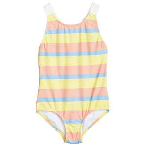 Mini RodiniKids Mini Rodini Pastel Stripe Swimsuit - Multicolour