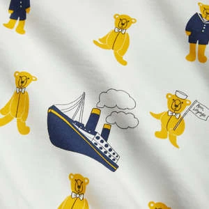 Mini RodiniKids Mini Rodini Child Teddybear Sweatpants - White - Image 4