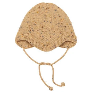 Misha & PuffKids Misha & Puff Acorn Bonnet - Camel Confetti Brown