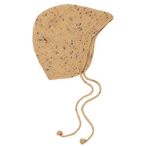 Misha & PuffKids Misha & Puff Acorn Bonnet - Camel Confetti Brown - Image 2