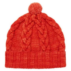 Misha & PuffKids Misha & Puff Braided Hat - Red Flame