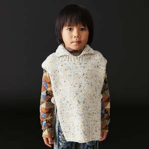 Misha & PuffKids Misha & Puff Popover Vest - Confetti Cake Cream - Image 3