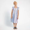 MorleyKids Morley Scarlett Dress - Ribbon Sky Blue Stripes