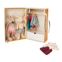 Moulin RotyKids Moulin Roty La Grande Famille Little Wardrobe Suitcase