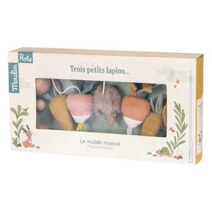 Moulin RotyKids Moulin Roty Trois Petits Lapins Musical Mobile - Multicolour - Image 2