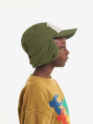 Bobo ChosesKids Bobo Choses Mr O Clock Padded Cap - Army Green - Image 3