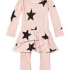 NununuKids Nununu Star Onesie Skirt - Powder Pink