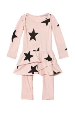 NununuKids Nununu Star Onesie Skirt - Powder Pink