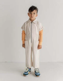NobleKids Noble Organic Utility Suit - Oat Milk