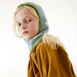 OeufKids Oeuf Baby And Child With Cloud Pattern Balaclava - Ocean Blue - Image 4