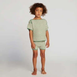 Oeuf NYCKids Oeuf Two Piece Play Set - Moss Green Stripes