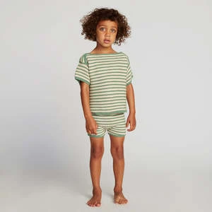 Oeuf NYCKids Oeuf Two Piece Play Set - Moss Green Stripes