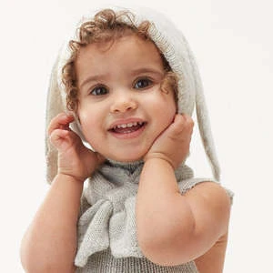 OeufKids Oeuf NYC Child Bunny Neck Scarf - Grey