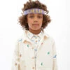 OeufKids Oeuf Child Gardenia Cream With Embroidered Franglais Print Jacket - Cream
