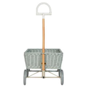 Olli EllaKids Olli Ella Rattan Wonder Wagon - Vintage Blue - Image 4