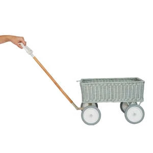 Olli EllaKids Olli Ella Rattan Wonder Wagon - Vintage Blue - Image 5